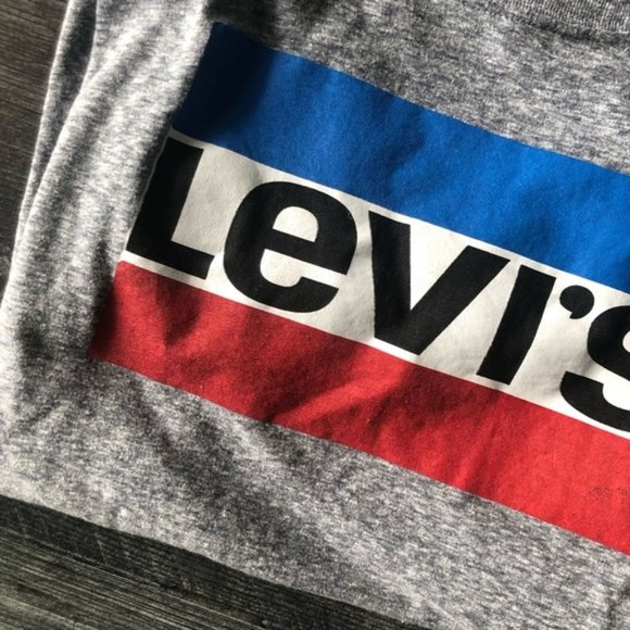 Levi's Grey Logo Tee Shirt Unisex Kids size XL - Picture 6 of 8